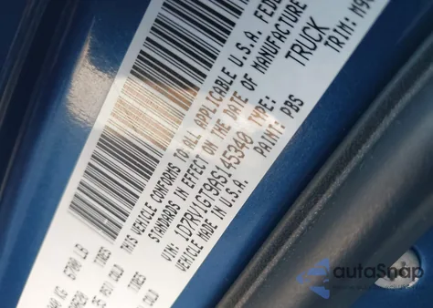 2010 Dodge Ram 1500 Slt/Sport/Trx из США, поврежденный, VIN 1D7RV1GT9AS145340